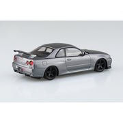 Aoshima A006633 1/24 Nissan R34 Skyline GT-R Custom Wheel Athlete Silver Snap Kit