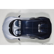 AutoArt 12112 1/12 Bugatti Chiron 2017 Glacier White/Atlantic Blue