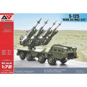 A&A Models 7218 1/72 S-125 SC NEVA Missile System on MAZ-543 Chassis Plastic Model Kit