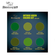 Abteilung 502 ABT1166 Intense Greens Colors Dense Acrylic Paint Set
