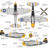 Oxford AC117 1/72 P-47 Thunderbolt 333rd FS318FG Captain Daniel Boone