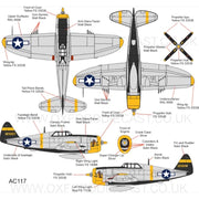 Oxford AC117 1/72 P-47 Thunderbolt 333rd FS318FG Captain Daniel Boone