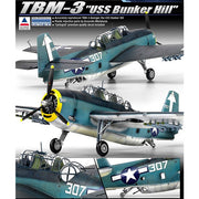Academy 12285 1/48 TBM-3 "USS Bunker Hill" Avenger - Metro Hobbies