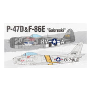 Academy 12530 1/72 P-47D & F-86E Gabreski LE