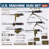 Academy 13262 1/35 U.S. Machine Gun Set Plastic Model Kit 603550013843