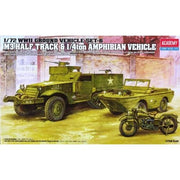 Academy 13408 1/72 M3 USA Half Track 11/4 Amphibious Vehicle