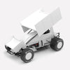Authentic Collectables ACD18SC24PB 1/18 Plain Body Sprintcar in Gloss White