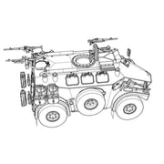 ACE Models 72463 1/72 M-3 French Wheeled Armoured Personnel Carrier 4x4