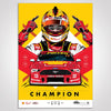 Authentic Collectables ACP031V Shell V-Power Racing Team Scott McLaughlin 2019 Champion Illustrated Print Variant Edition