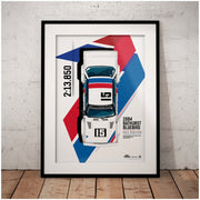 Authentic Collectables ACP036 1984 Bathurst Bluebird Pole Position Limited Edition Illustrated Print