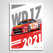 Authentic Collectibles ACP047 Shell V-Power Racing Team Will Davison 2021 Season Limited Edition Print