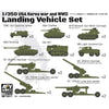 AFV Club SE73517 1/350 USA Korea War and WW2 Landing Vehicle Set Plastic Model Kit