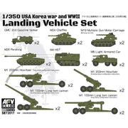 AFV Club SE73517 1/350 USA Korea War and WW2 Landing Vehicle Set Plastic Model Kit