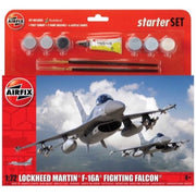 Airfix A55312 1/72 Lockheed Martin F-16A Fighting Falcon Starter Set Plastic Model Kit