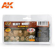 AK Interactive AK077 Weathering Heavy Muddy Set Enamel