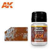 AK Interactive AK089 Weathering Heavy Chipping Effects Acrylic Fluid Enamel 35mL