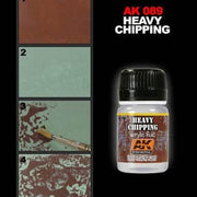 AK Interactive AK089 Weathering Heavy Chipping Effects Acrylic Fluid Enamel 35mL