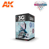 AK Interactive AK1066 Wargame Color Frozen Flesh Acrylic Paint Set (3rd Generation)