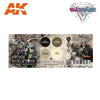AK Interactive AK1069 Wargame Color Bones and Skeletons Acrylic Paint Set (3rd Generation)