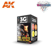 AK Interactive AK1071 Wargame Color Fire Effects Acrylic Paint Set