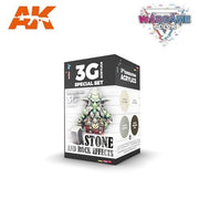 AK Interactive AK1074 Wargame Color Stone and Rock Effects Acrylic Paint Set