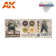 AK Interactive AK1076 Wargame Color Zombie Skin Acrylic Paint Set (3rd Generation)