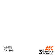 AK Interactive AK11001 White Acrylic Paint 17ml (3rd Generation)