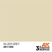 AK Interactive AK11006 Silver Grey Acrylic Paint 17ml (3rd Generation)