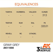 AK Interactive AK11008 Grimy Grey Acrylic Paint 17ml (3rd Generation)