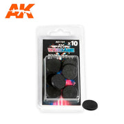 AK Interactive AK1101 Round Base 25mm 10pc