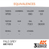 AK Interactive AK11013 Pale Grey Acrylic Paint 17ml (3rd Generation)