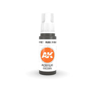 AK Interactive AK11027 Rubber Black Acrylic Paint 17ml (3rd Generation)