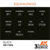 AK Interactive AK11029 Black Intense Acrylic Paint 17ml (3rd Generation)