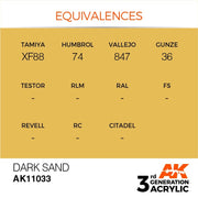 AK Interactive AK11033 Dark Sand Acrylic Paint 17ml (3rd Generation)
