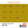 AK Interactive AK11040 Sahara Yellow Acrylic Paint 17ml (3rd Generation)