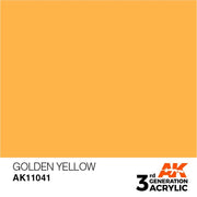AK Interactive AK11041 Golden Yellow Acrylic Paint 17ml (3rd Generation)