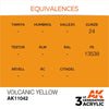 AK Interactive AK11042 Volcanic Yellow Acrylic Paint 17ml (3rd Generation)