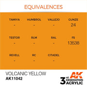 AK Interactive AK11042 Volcanic Yellow Acrylic Paint 17ml (3rd Generation)