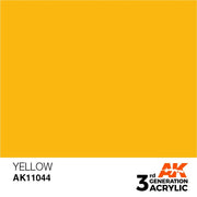 AK Interactive AK11044 Yellow Acrylic Paint 17ml (3rd Generation)