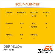 AK Interactive AK11045 Deep Yellow Intense Acrylic Paint 17ml (3rd Generation)