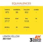 AK Interactive AK11047 Lemon Yellow Acrylic Paint 17ml (3rd Generation)