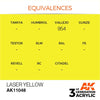 AK Interactive AK11048 Laser Yellow Acrylic Paint 17ml (3rd Generation)