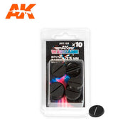 AK Interactive AK1105 Round Base With Lip 25mm 10pc