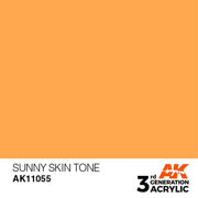 AK Interactive AK11055 Sunny Skin Tone Acrylic Paint 17ml (3rd Generation)