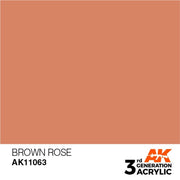 AK Interactive AK11063 Brown Rose Acrylic Paint 17ml (3rd Generation)