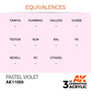 AK Interactive AK11069 Pastel Violet Acrylic Paint 17ml (3rd Generation)