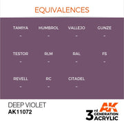 AK Interactive AK11072 Deep Violet Intense Acrylic Paint 17ml (3rd Generation)