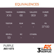 AK Interactive AK11073 Purple Acrylic Paint 17ml (3rd Generation)