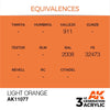 AK Interactive AK11077 Light Orange Acrylic Paint 17ml (3rd Generation)