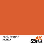 AK Interactive AK11079 Burn Orange Acrylic Paint 17ml (3rd Generation)